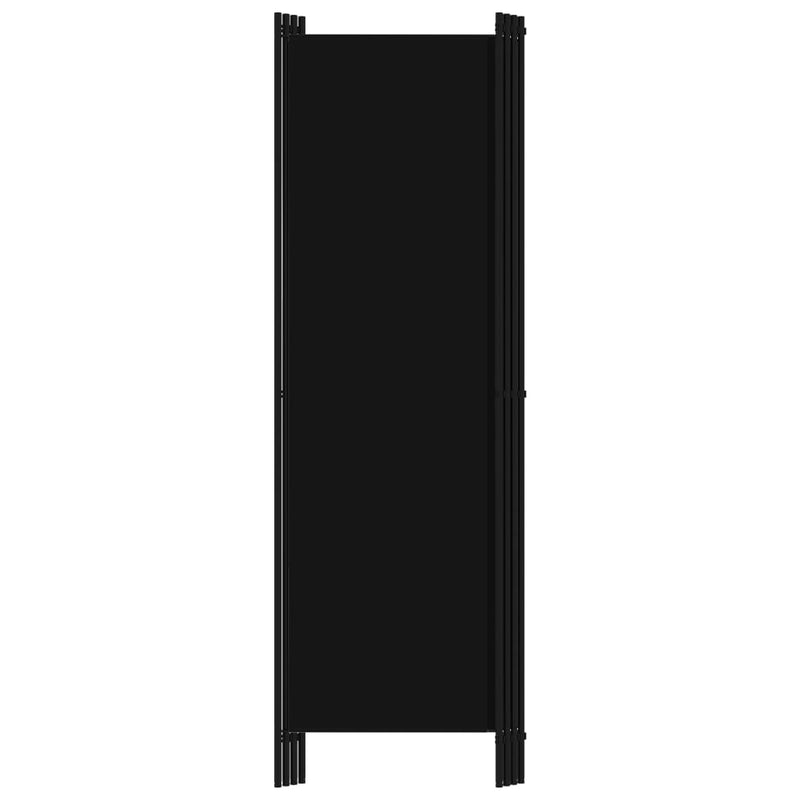 4-Panel Room Divider Black 78.7"x70.9"