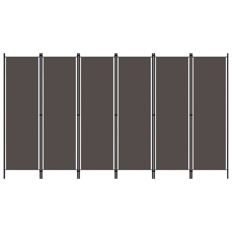 6-Panel Room Divider Anthracite 118.1"x70.9"