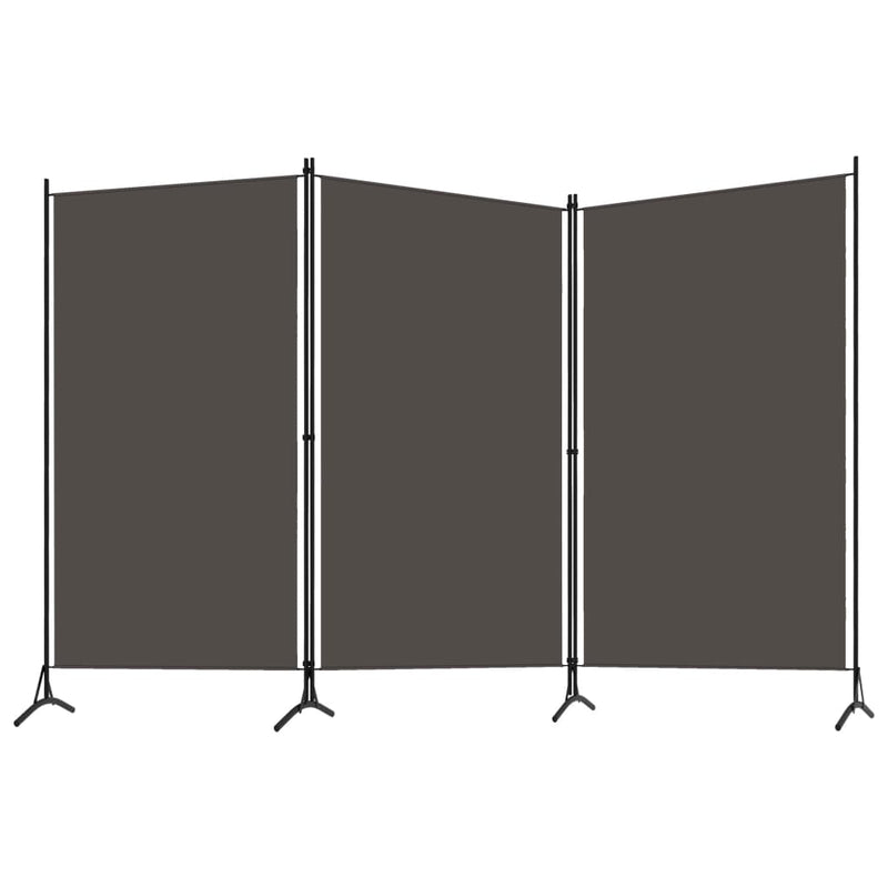 3-Panel Room Divider Anthracite 102.4"x70.9"