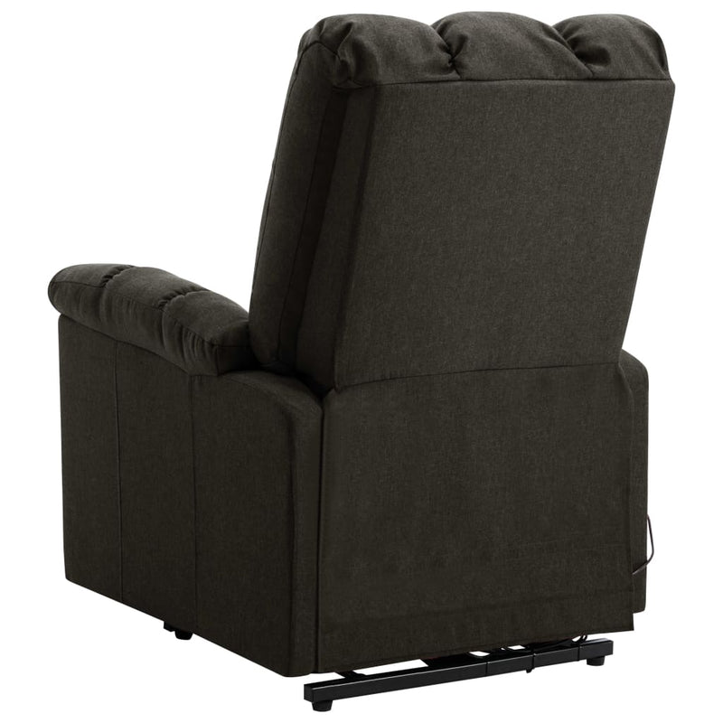 Stand-up Recliner Dark Brown Fabric