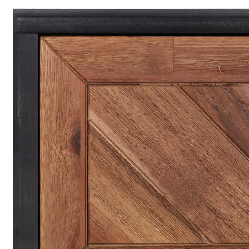 Sideboard 35.4"x13.2"x22.8" Solid Acacia Wood and MDF