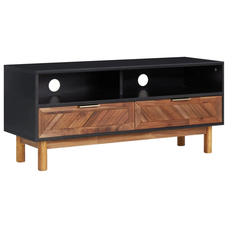TV Cabinet 39.4"x13.8"x17.7" Solid Acacia Wood and MDF