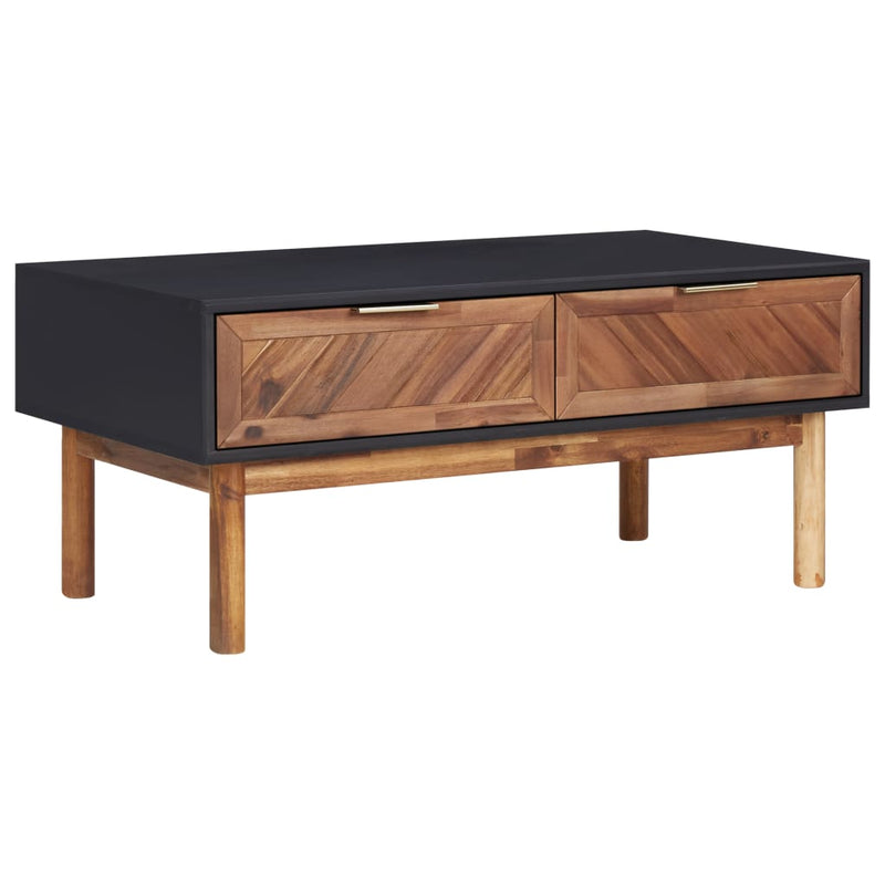 Coffee Table 35.4"x19.7"x15.7" Solid Acacia Wood and MDF