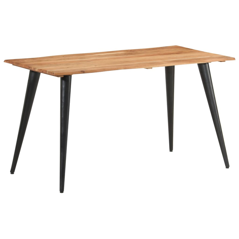 Dining Table with Live Edges 55.1"x23.6"x29.5" Solid Acacia Wood