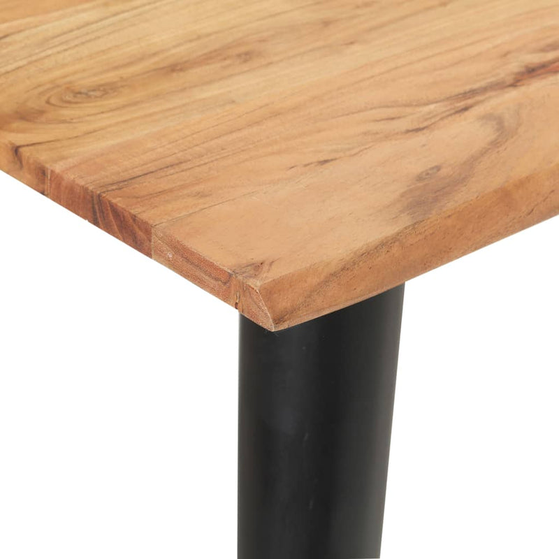 Dining Table with Live Edges 55.1"x23.6"x29.5" Solid Acacia Wood