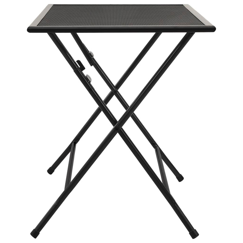 Folding Mesh Table 47.2"x23.6"x28.3" Steel Anthracite