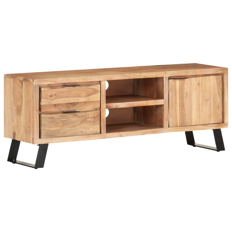 TV Cabinet 47.2"x11.8"x16.5" Solid Acacia Wood with Live Edges