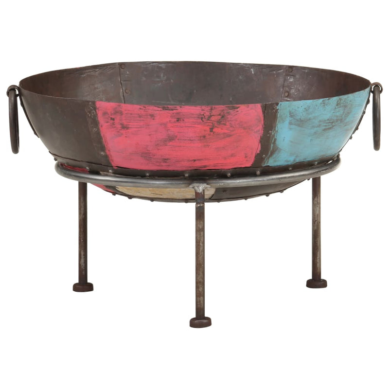 Colorful Rustic Fire Pit Ã˜ 23.6" Iron