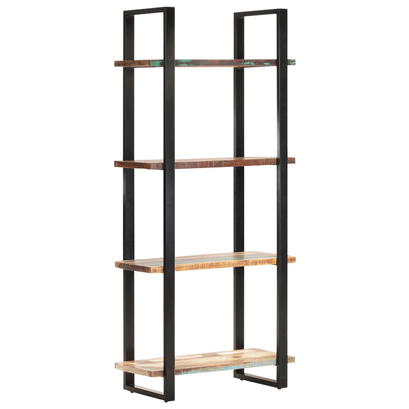 4-Tier Bookcase 31.5"x15.7"x70.9" Solid Reclaimed Wood