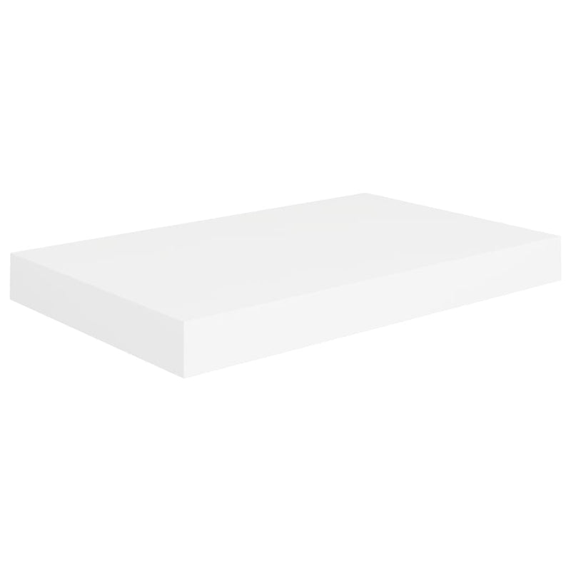 Floating Wall Shelves 2 pcs White 15.7"x9.1"x1.5" MDF