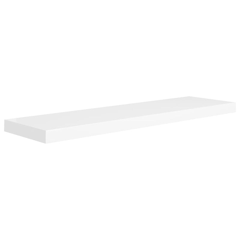 Floating Wall Shelf White 35.4"x9.3"x1.5" MDF