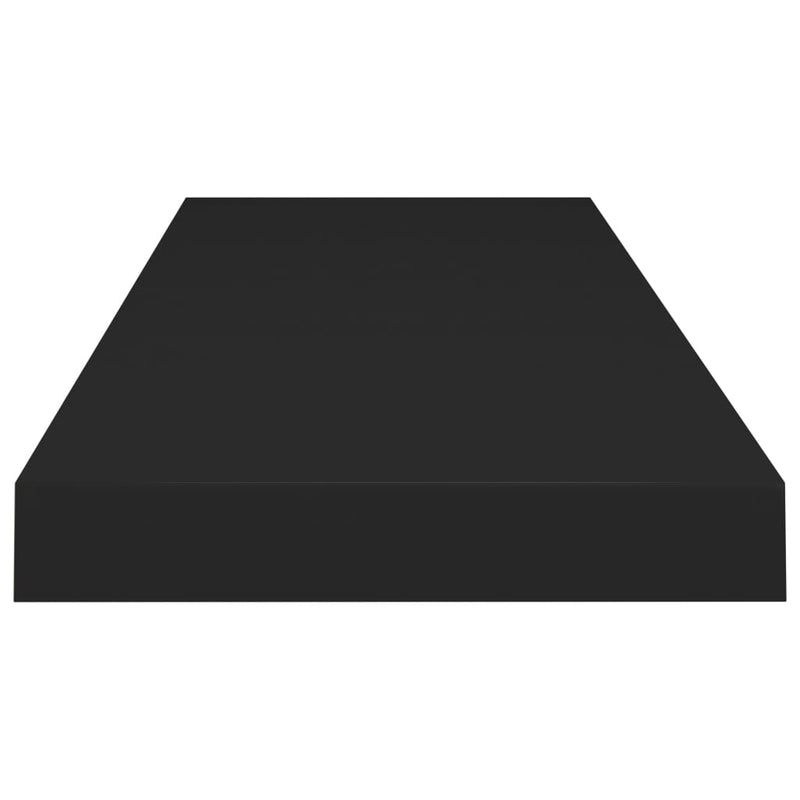 Floating Wall Shelf Black 31.5"x9.3"x1.5" MDF