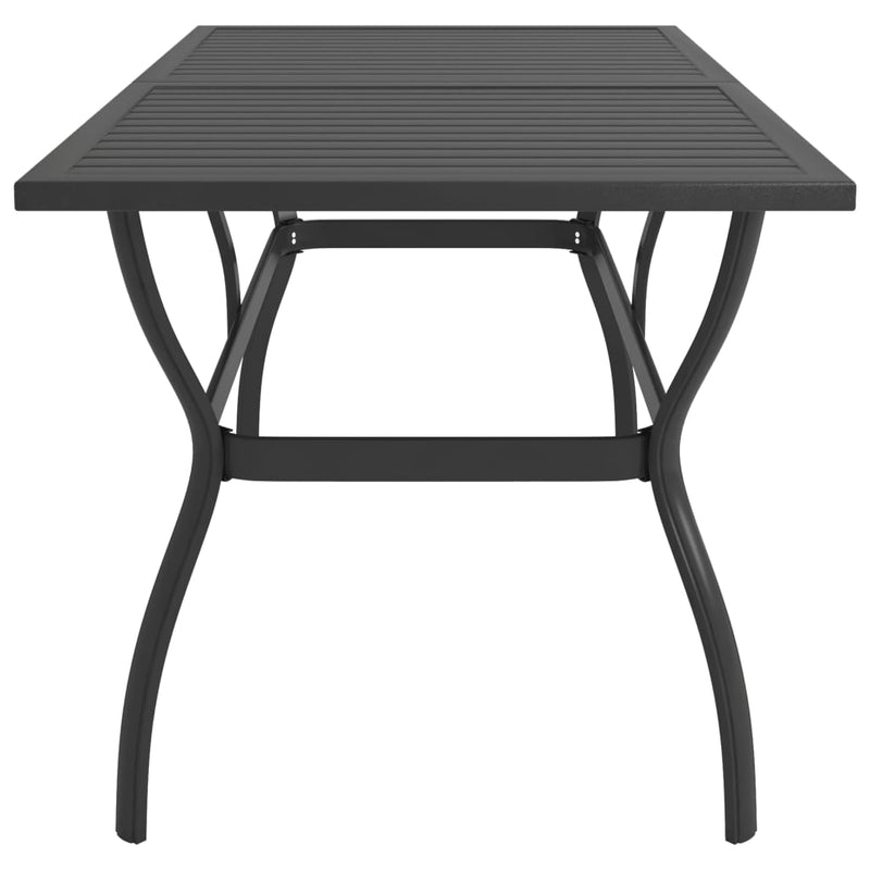 Patio Table Anthracite 55.1"x31.5"x28.3" Steel