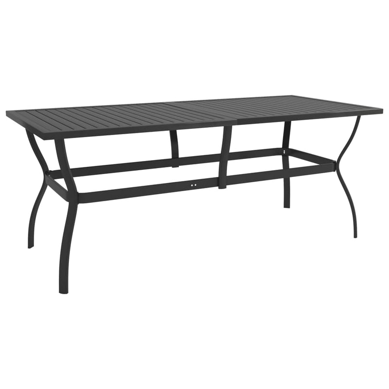 Patio Table Anthracite 74.8"x31.5"x28.3" Steel