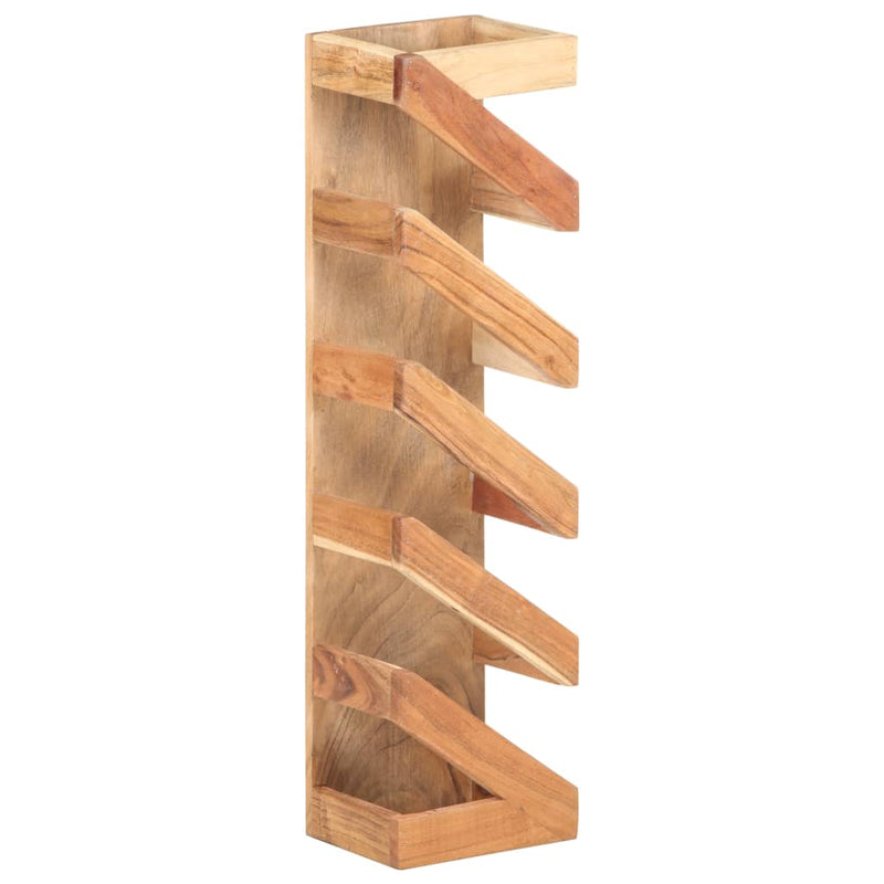 Wine Rack for 5 Bottles Solid Acacia Wood