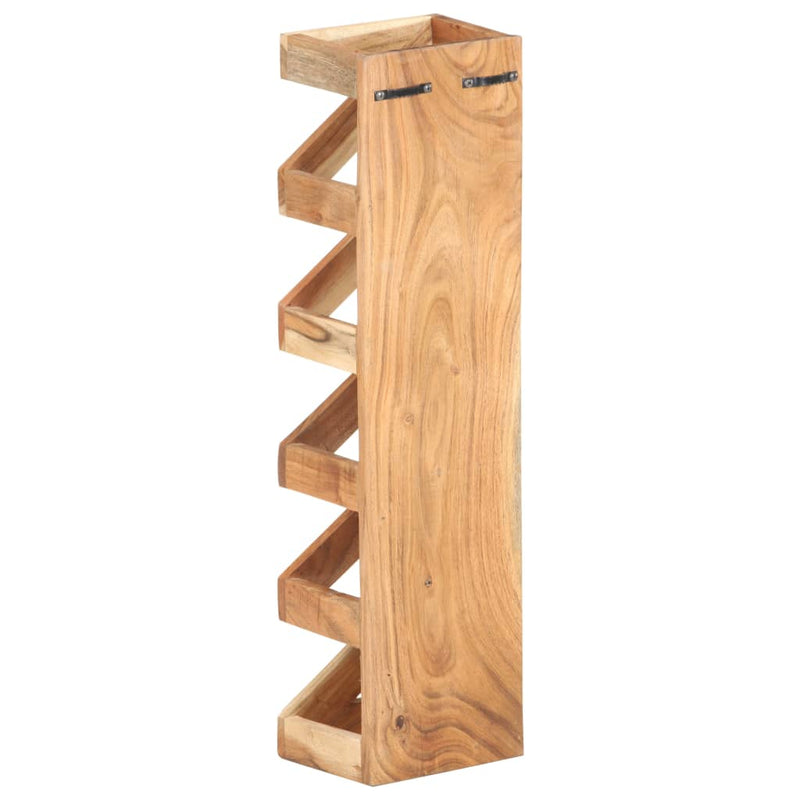 Wine Rack for 5 Bottles Solid Acacia Wood