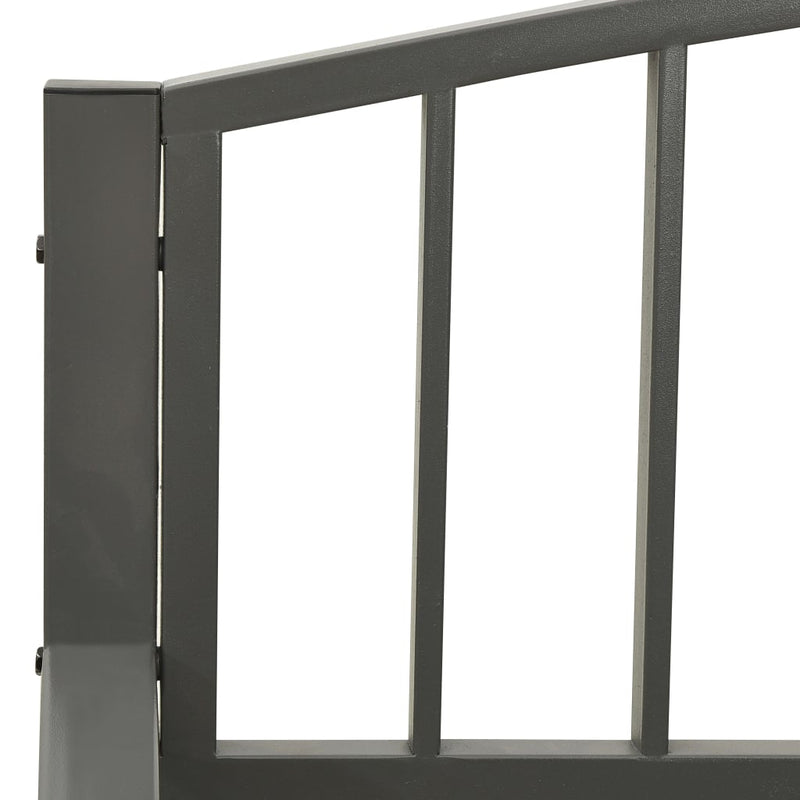 Patio Bench 49.2" Steel Gray
