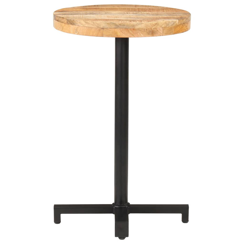 Bistro Table Round Ã˜19.7"x29.5" Rough Mango Wood