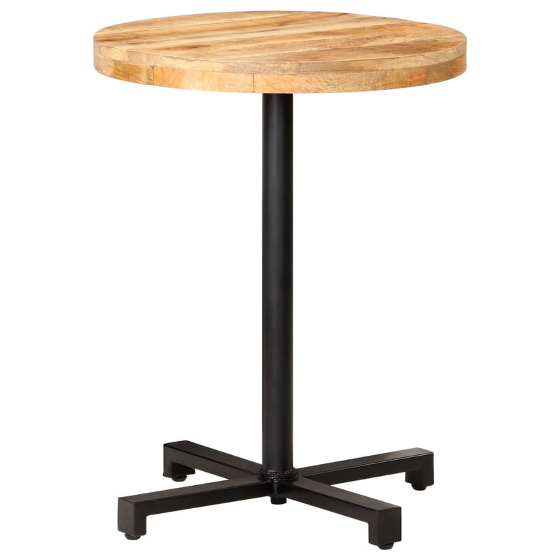 Bistro Table Round Ã˜23.6"x29.5" Rough Mango Wood