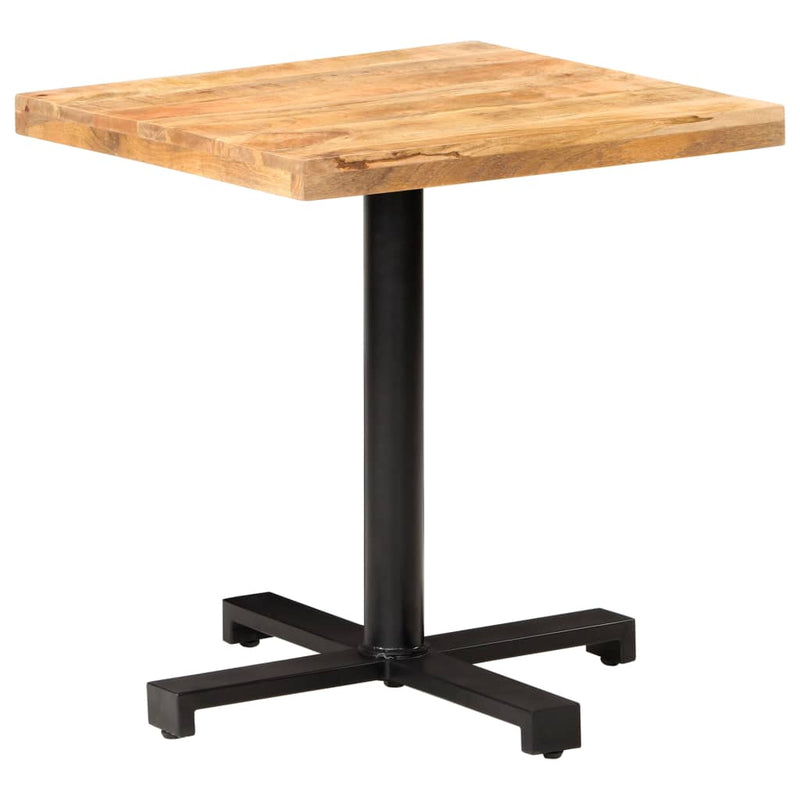 Bistro Table Square 27.5"x27.5"x29.5" Rough Mango Wood