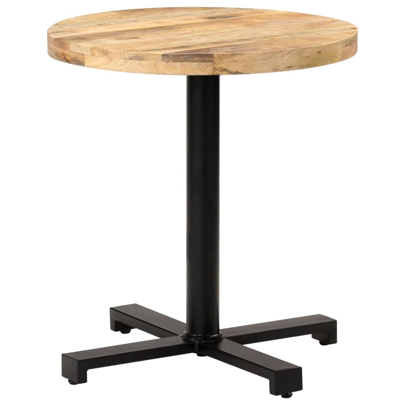 Bistro Table Round Ã˜27.5"x29.5" Rough Mango Wood