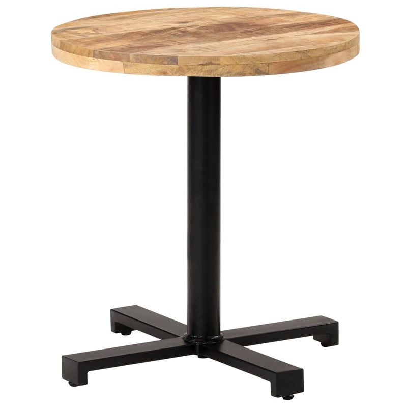 Bistro Table Round Ã˜27.5"x29.5" Rough Mango Wood