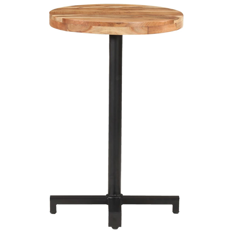 Bistro Table Round Ã˜19.7"x29.5" Solid Acacia Wood