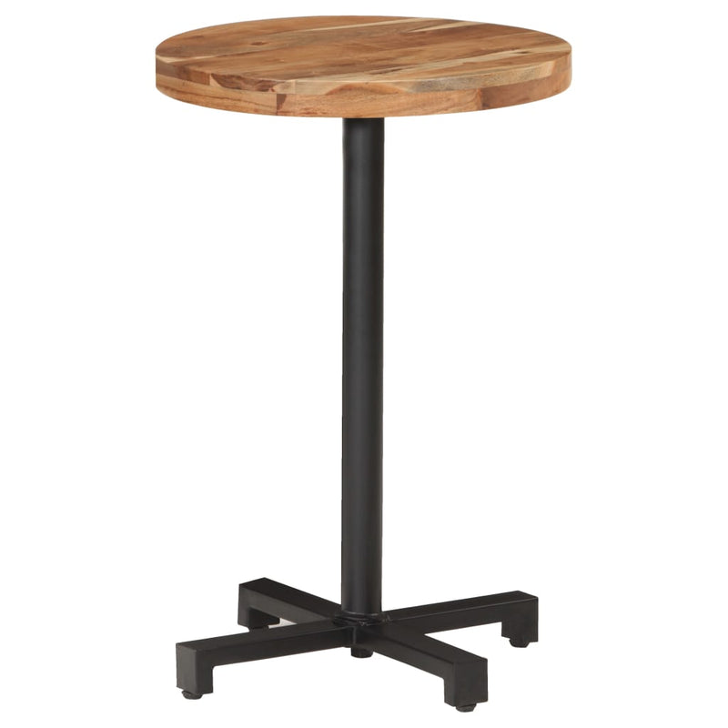 Bistro Table Round Ã˜19.7"x29.5" Solid Acacia Wood