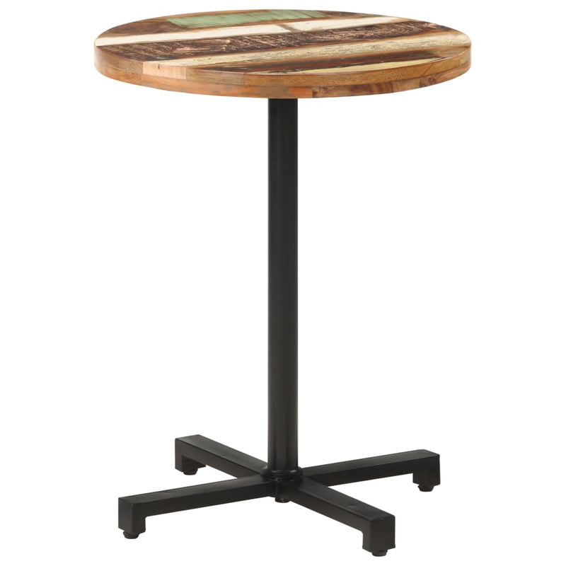 Bistro Table Round Ã˜23.6"x29.5" Solid Reclaimed Wood