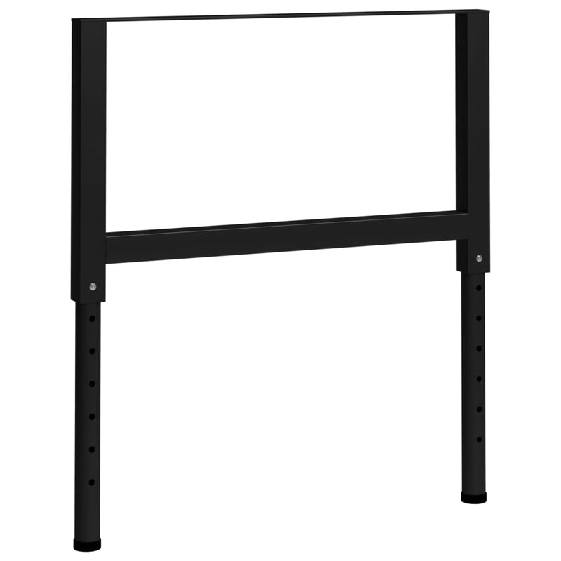 Adjustable Work Bench Frames 2 pcs Metal 33.5"x(27.2"-37.6") Black