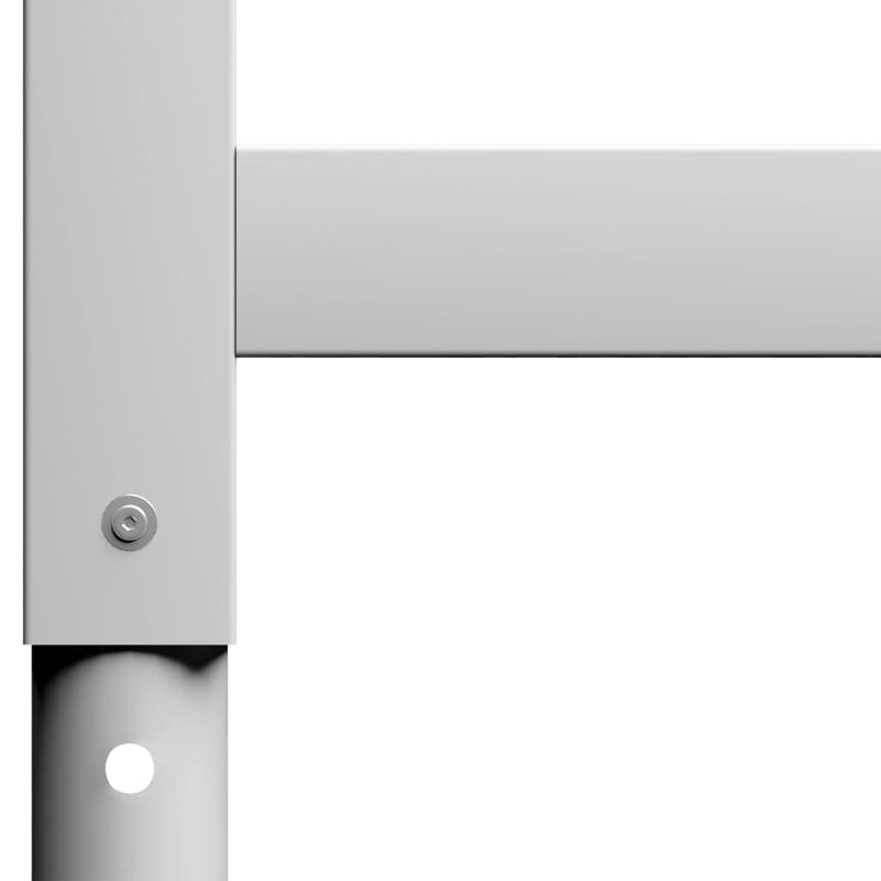 Adjustable Work Bench Frames 2 pcs Metal 33.5"x(27.2"-37.6") Gray