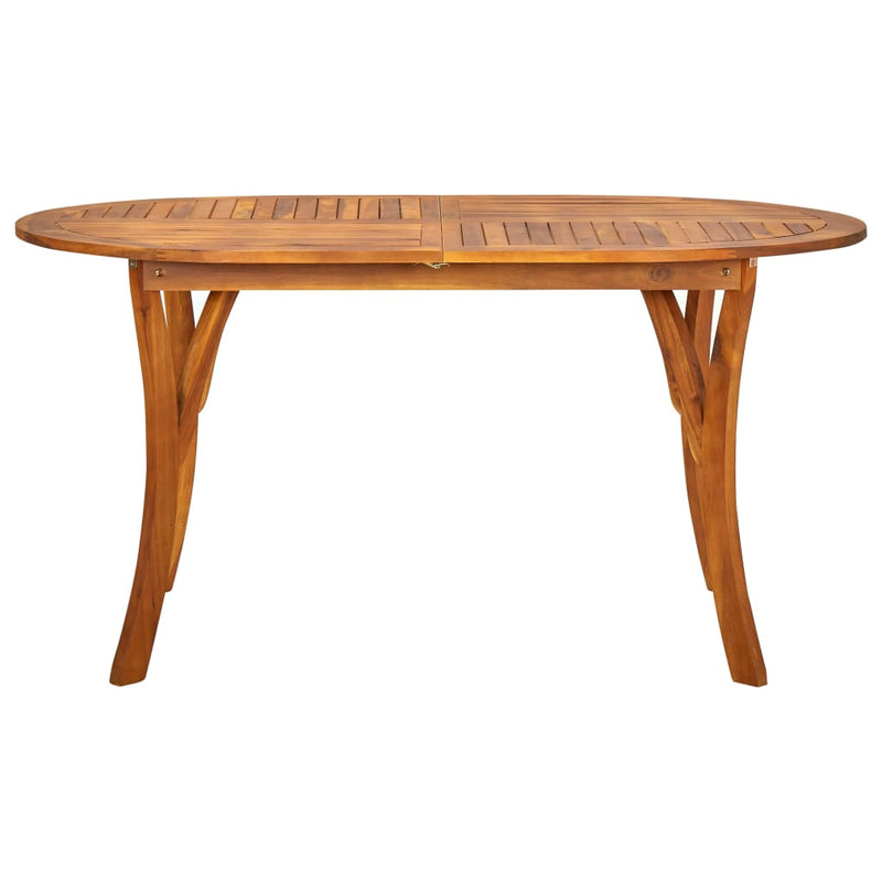 Patio Table 59.1"x35.4"x29.5" Solid Acacia Wood