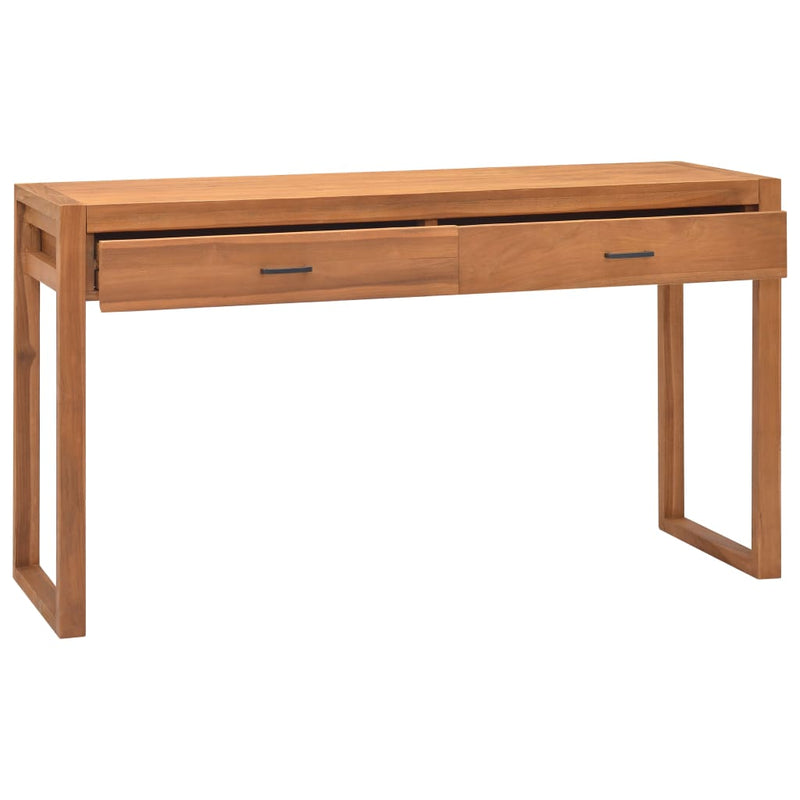 Desk with 2 Drawers 55.1"x15.7"x29.5" Recycled Teak Wood