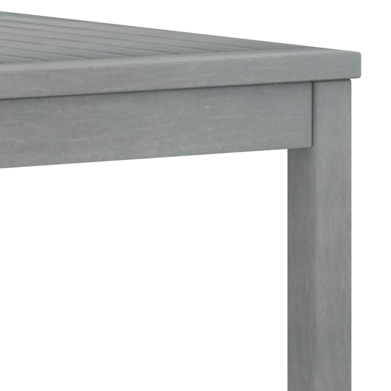Coffee Table 39.4"x19.7"x13" Gray Solid Acacia Wood