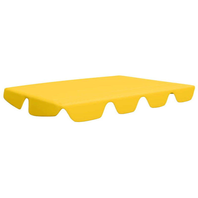 Replacement Canopy for Garden Swing Yellow 74"/66.1"x43.3"/57.1"