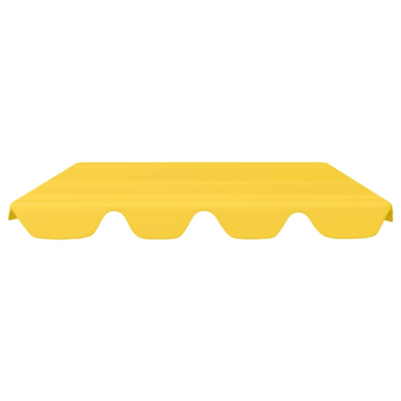 Replacement Canopy for Garden Swing Yellow 74"/66.1"x43.3"/57.1"