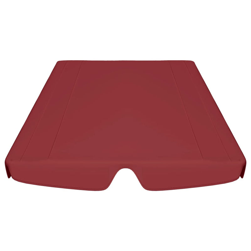 Replacement Canopy for Garden Swing Wine Red 74"/66.1"x43.3"/57.1"