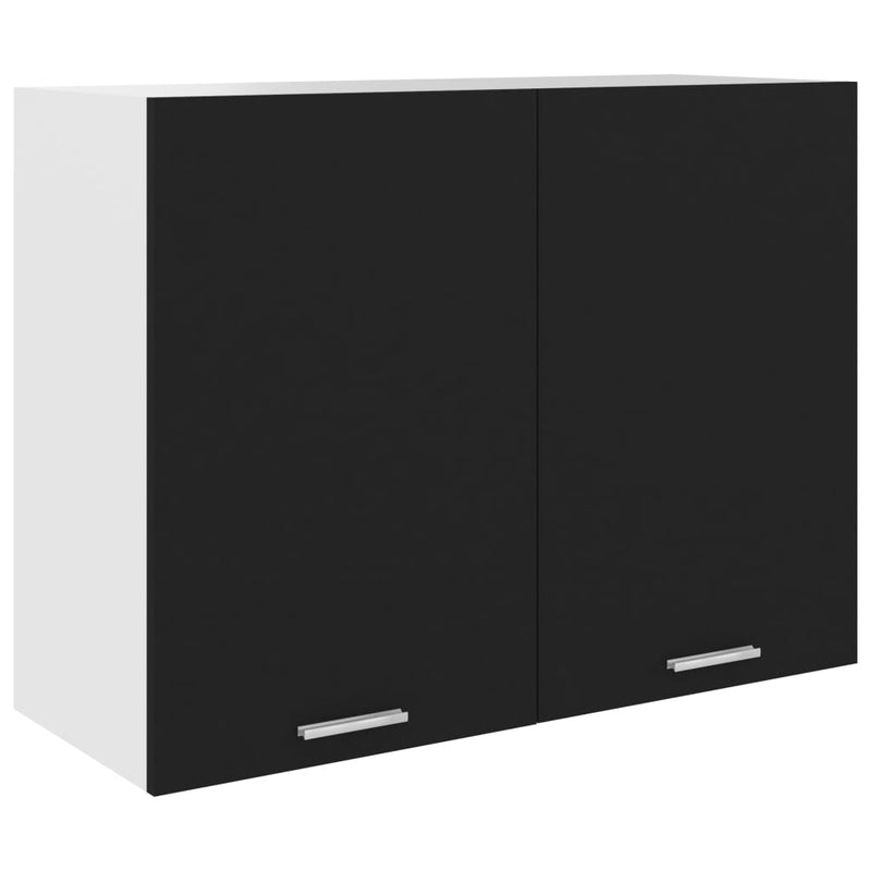Hanging Cabinet Black 31.5"x12.2"x23.6" Chipboard