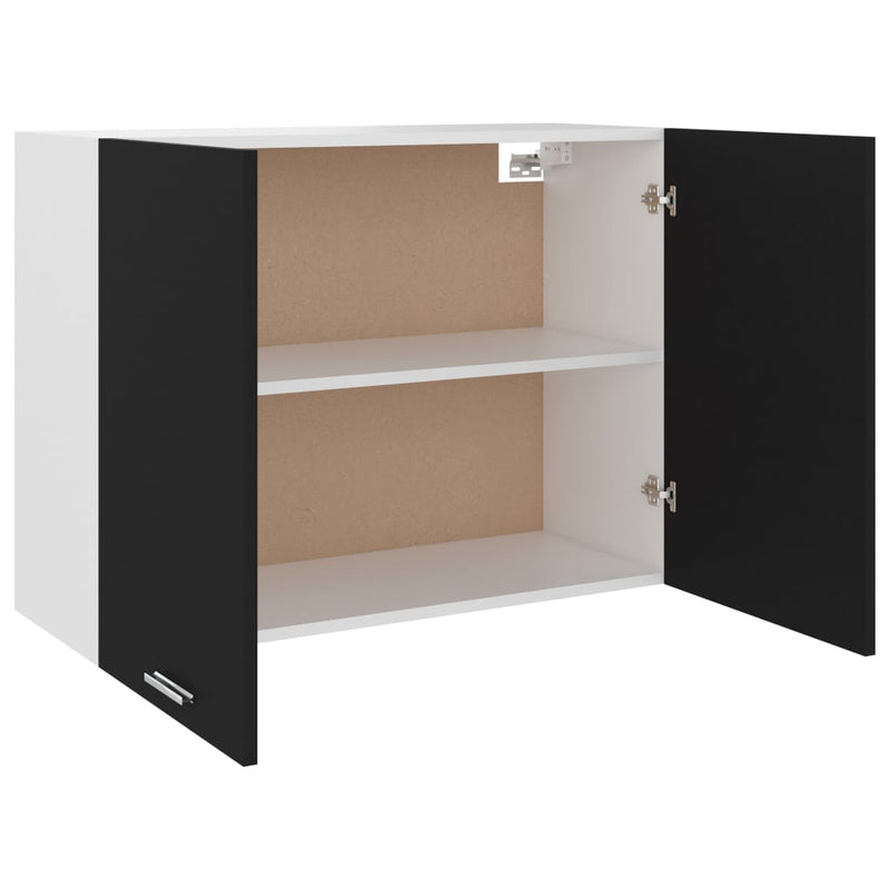 Hanging Cabinet Black 31.5"x12.2"x23.6" Chipboard