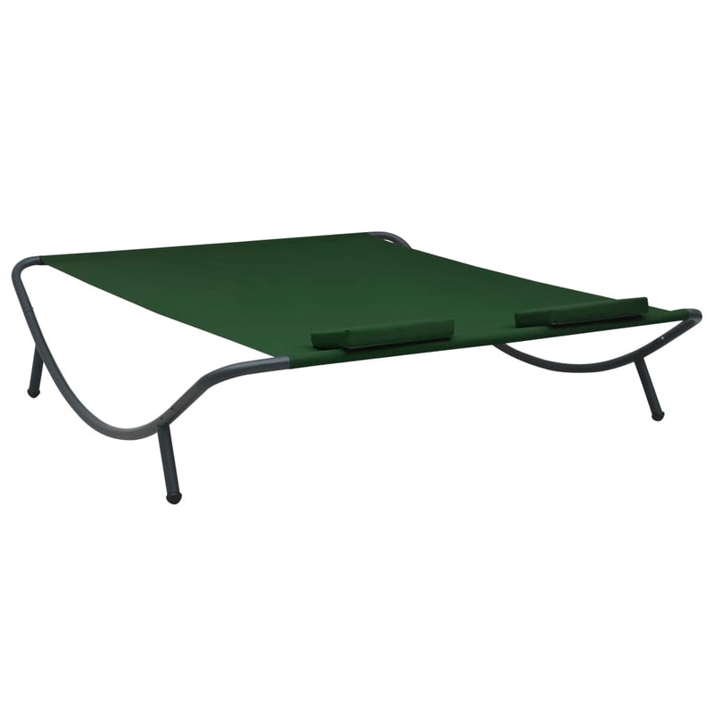 Patio Lounge Bed Fabric Green