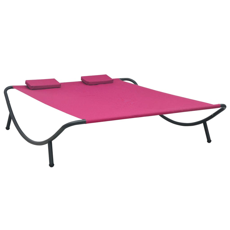 Patio Lounge Bed Fabric Pink
