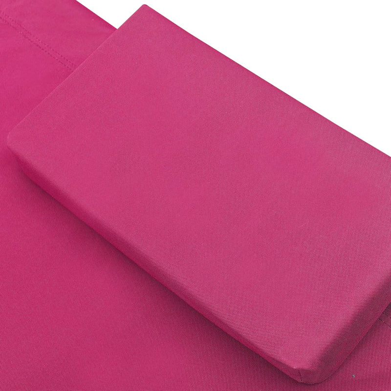 Patio Lounge Bed Fabric Pink
