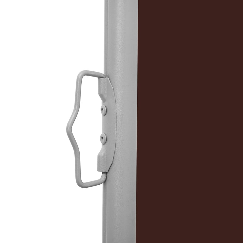 Patio Retractable Side Awning 236.2"x63" Brown