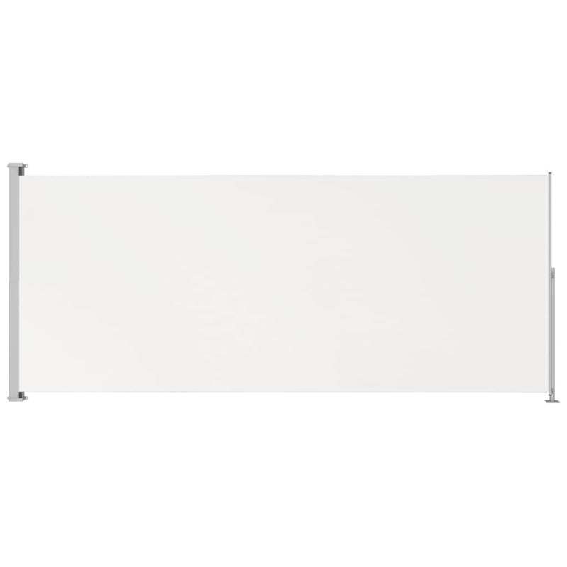 Patio Retractable Side Awning 86.6"x196.9" Cream