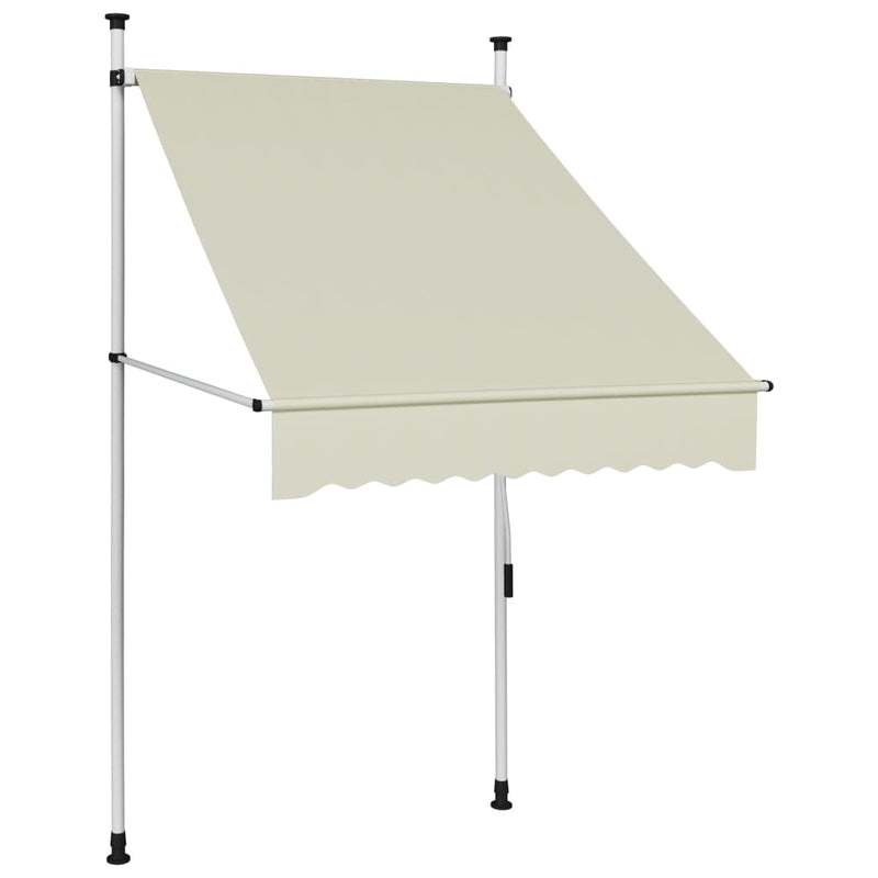 Manual Retractable Awning 39.4" Cream