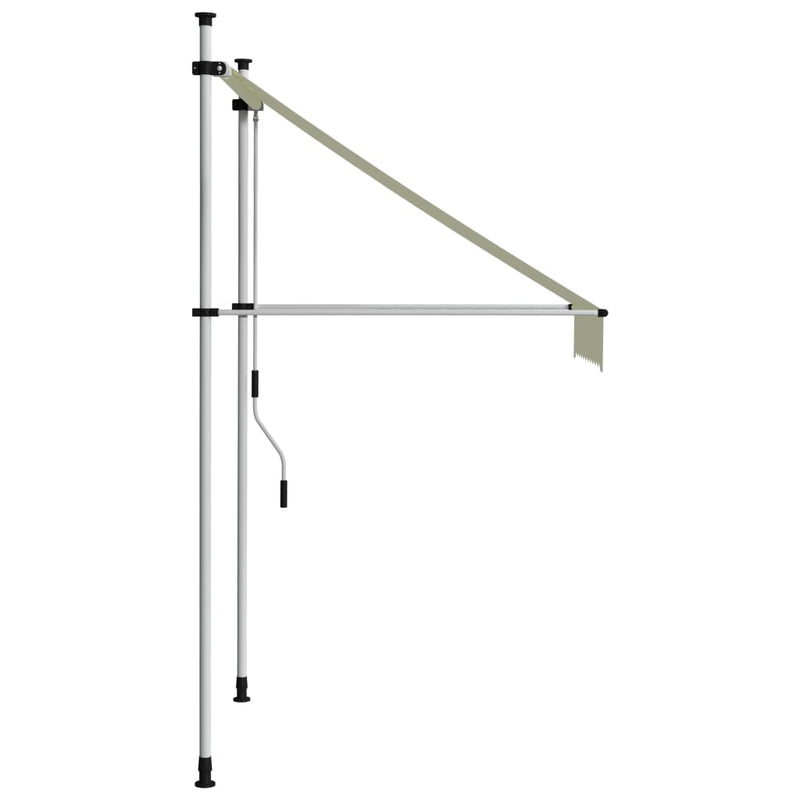 Manual Retractable Awning 39.4" Cream