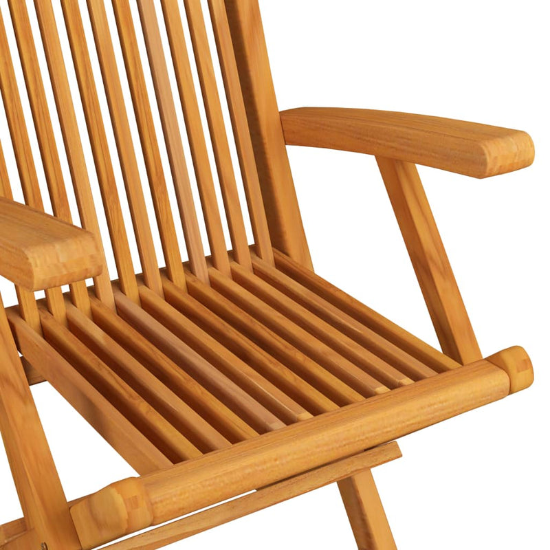 Patio Chairs 3 pcs Solid Teak Wood