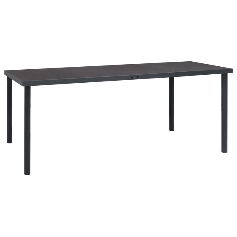 Patio Dining Table Anthracite 74.8"x35.4"x29.1" Steel