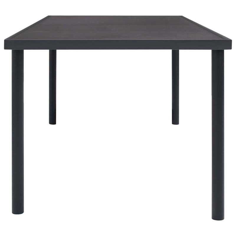 Patio Dining Table Anthracite 74.8"x35.4"x29.1" Steel