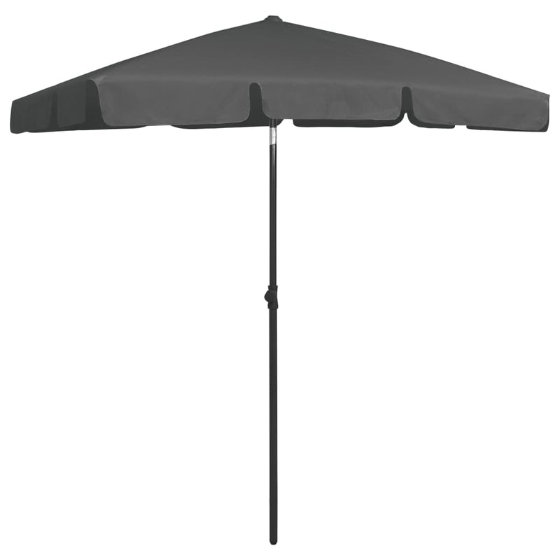 Beach Umbrella Anthracite 70.9"x47.2"